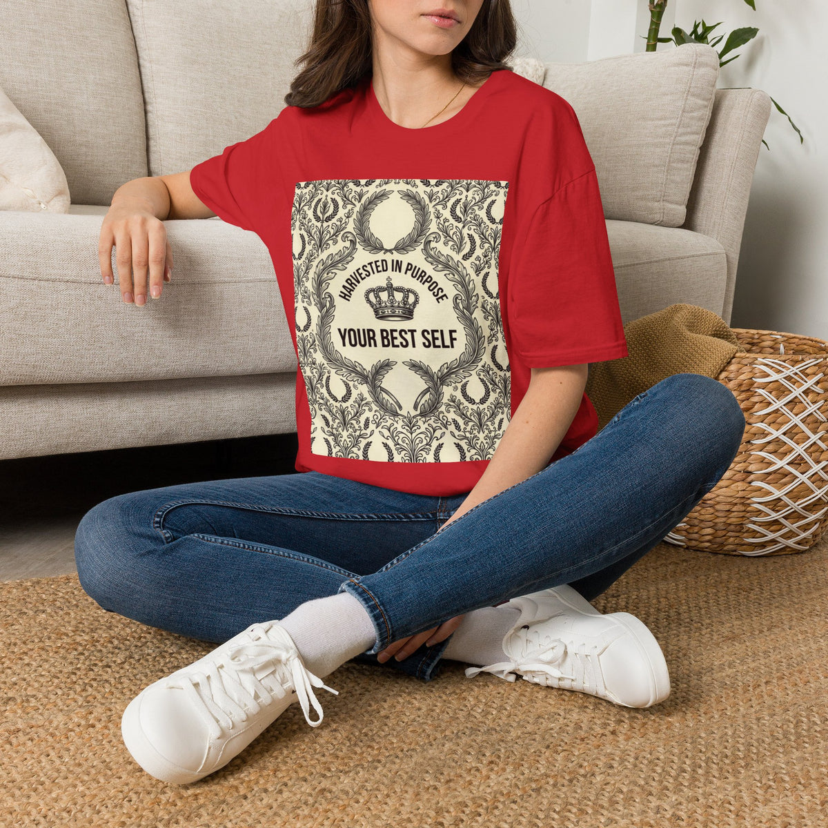 Harvested in Purpose Tee — "Your Best Self" Inspirational Graphic T‑Shirt