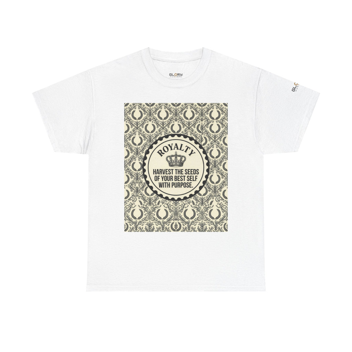 Royalty Harvest Tee — "Harvest the Seeds of Your Best Self with Purpose" Cotton Shirt