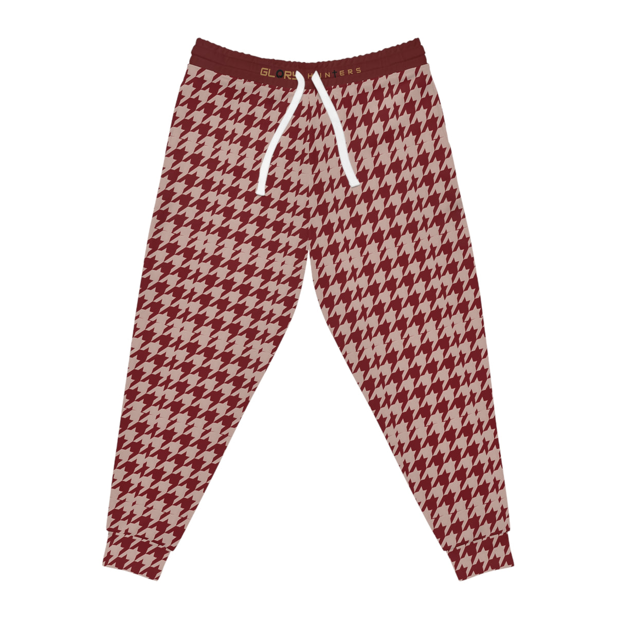 Copy of Plaid Joggers — Burgundy & Yellow Classic Tartan Athletic Pants