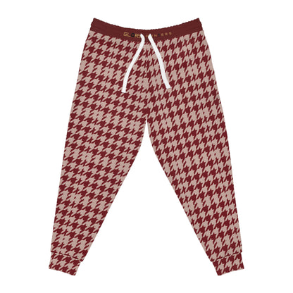 Copy of Plaid Joggers — Burgundy & Yellow Classic Tartan Athletic Pants