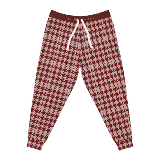 Copy of Plaid Joggers — Burgundy & Yellow Classic Tartan Athletic Pants