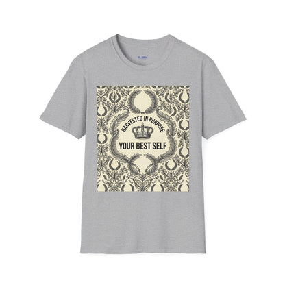 Harvested in Purpose Tee — "Your Best Self" Inspirational Graphic T‑Shirt