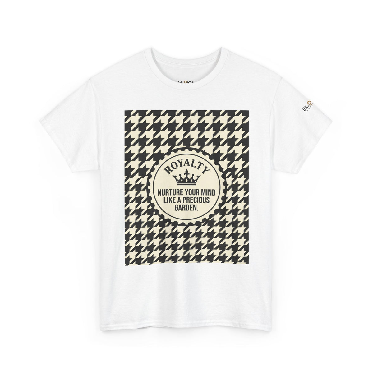 Houndstooth 'Royalty' Tee – Nurture Your Mind Graphic T-Shirt