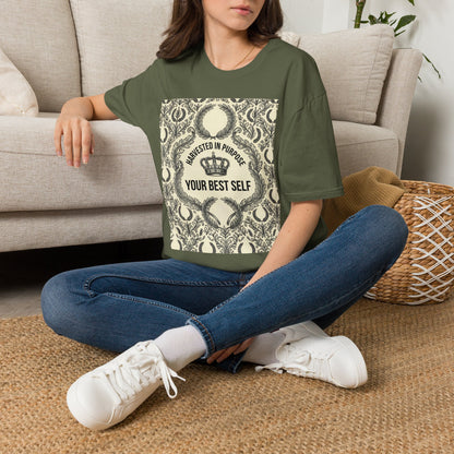 Harvested in Purpose Tee — "Your Best Self" Inspirational Graphic T‑Shirt