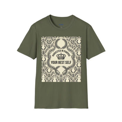 Harvested in Purpose Tee — "Your Best Self" Inspirational Graphic T‑Shirt