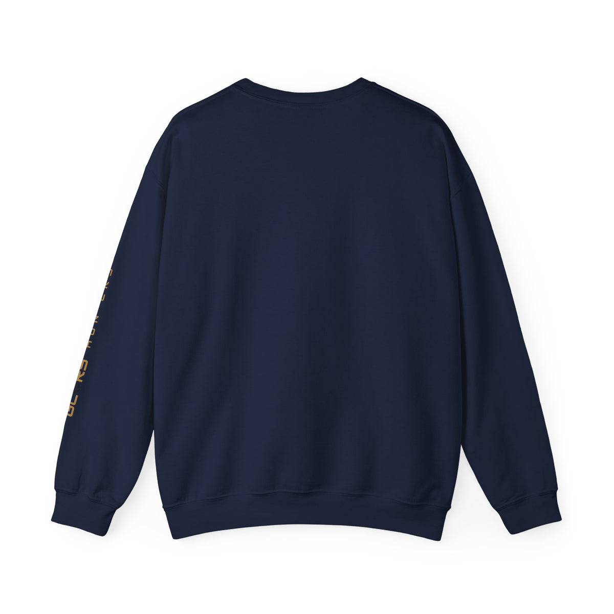 Crewneck Sweatshirt — Burgundy Houndstooth Shield Graphic