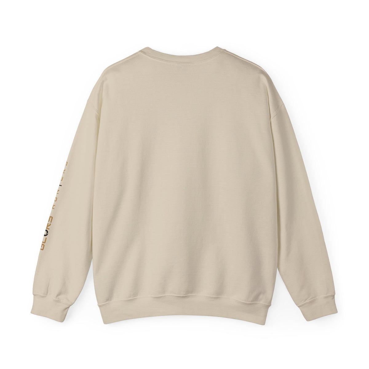 Crewneck Sweatshirt — Burgundy Houndstooth Shield Graphic