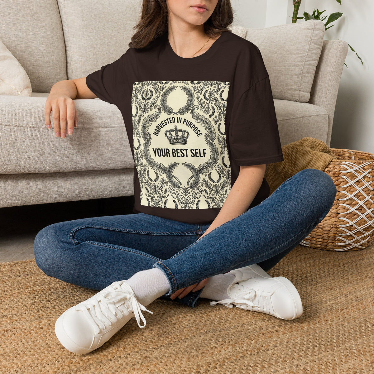 Harvested in Purpose Tee — "Your Best Self" Inspirational Graphic T‑Shirt