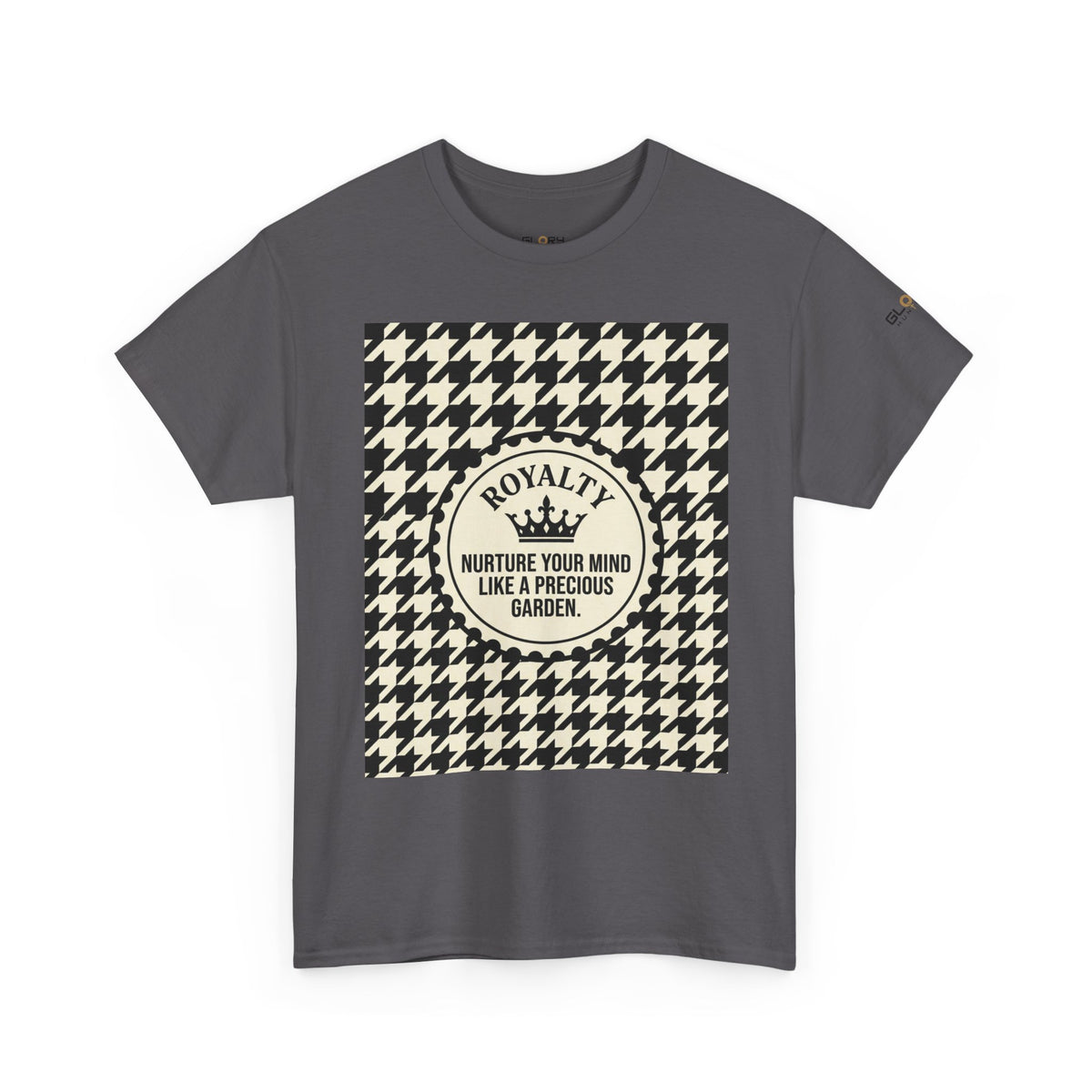 Houndstooth 'Royalty' Tee – Nurture Your Mind Graphic T-Shirt