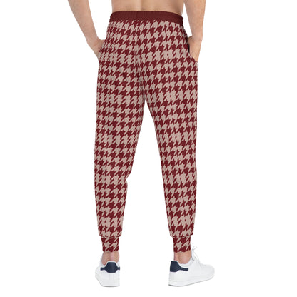 Copy of Plaid Joggers — Burgundy & Yellow Classic Tartan Athletic Pants