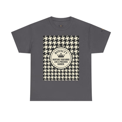 Houndstooth 'Royalty' Tee – Nurture Your Mind Graphic T-Shirt