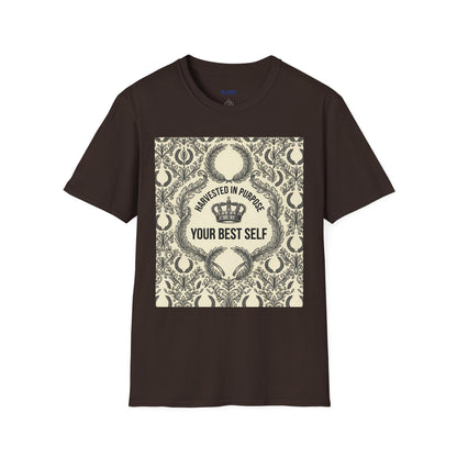 Harvested in Purpose Tee — "Your Best Self" Inspirational Graphic T‑Shirt