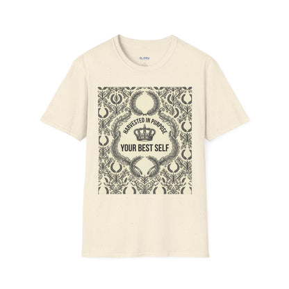Harvested in Purpose Tee — "Your Best Self" Inspirational Graphic T‑Shirt