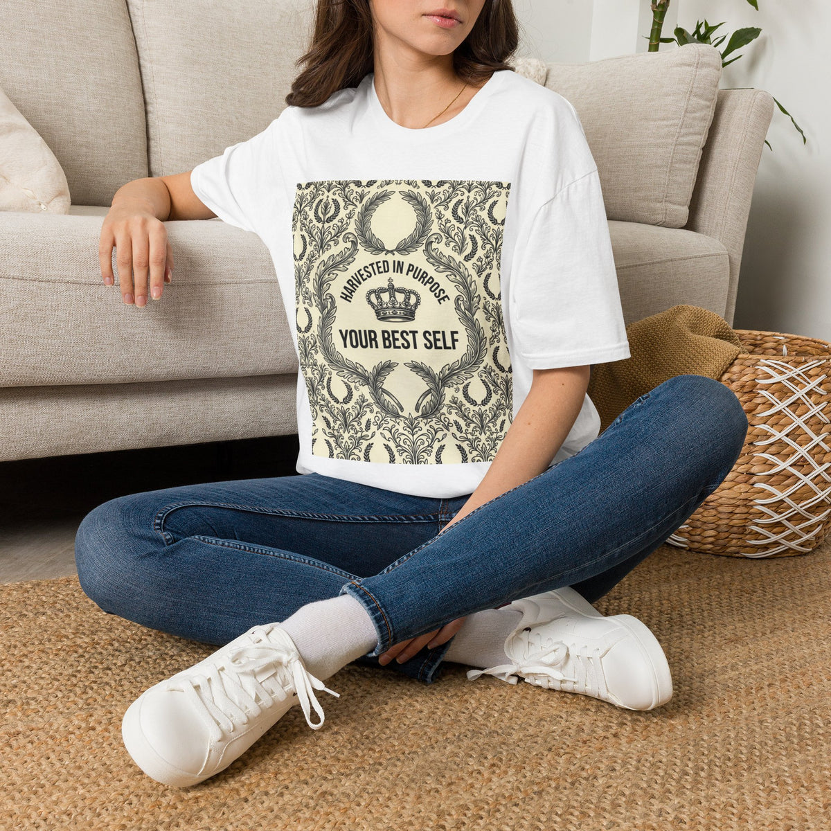 Harvested in Purpose Tee — "Your Best Self" Inspirational Graphic T‑Shirt