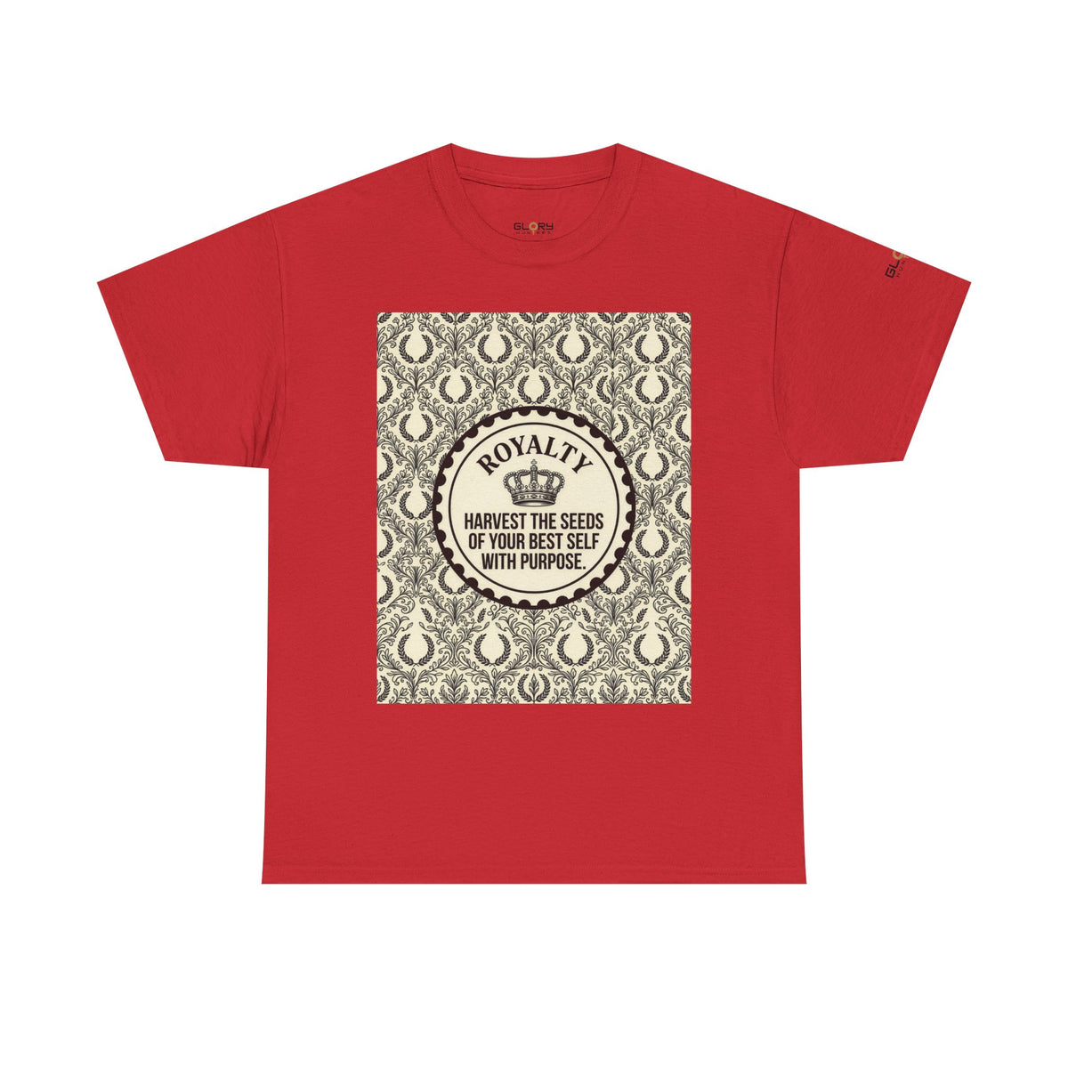Royalty Harvest Tee — "Harvest the Seeds of Your Best Self with Purpose" Cotton Shirt