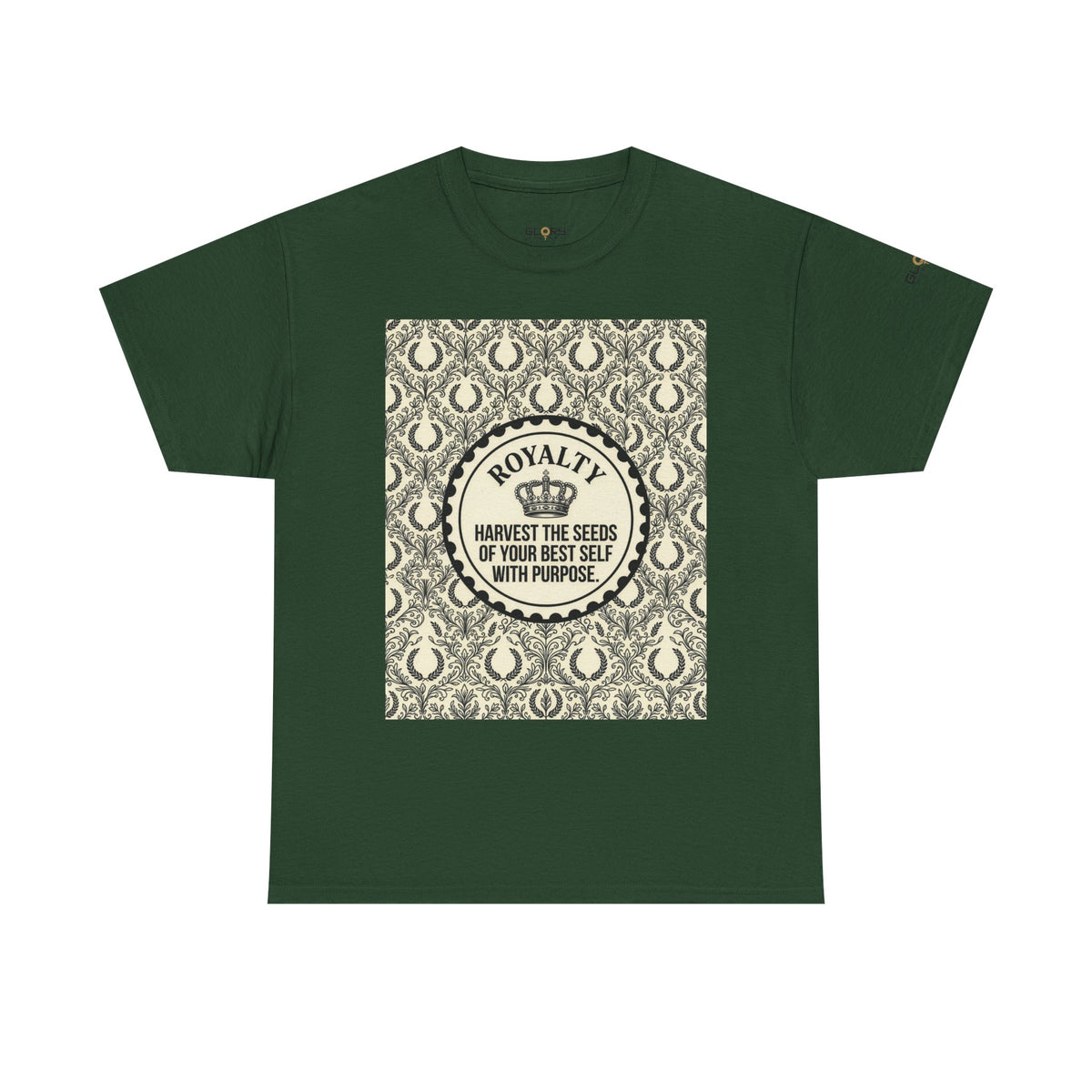Royalty Harvest Tee — "Harvest the Seeds of Your Best Self with Purpose" Cotton Shirt
