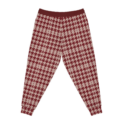Copy of Plaid Joggers — Burgundy & Yellow Classic Tartan Athletic Pants