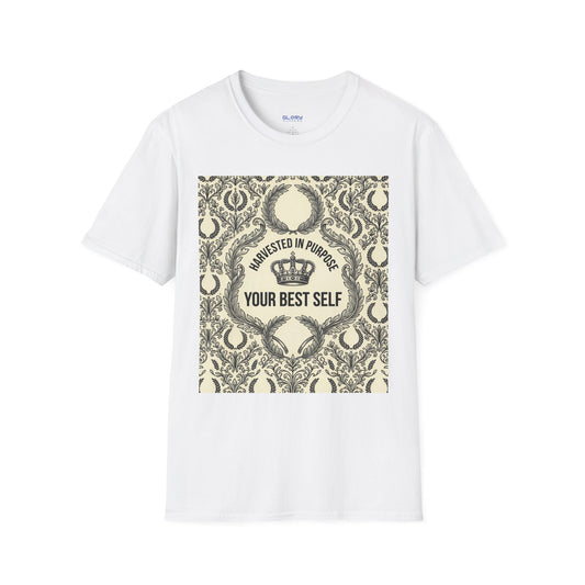 Harvested in Purpose Tee — "Your Best Self" Inspirational Graphic T‑Shirt