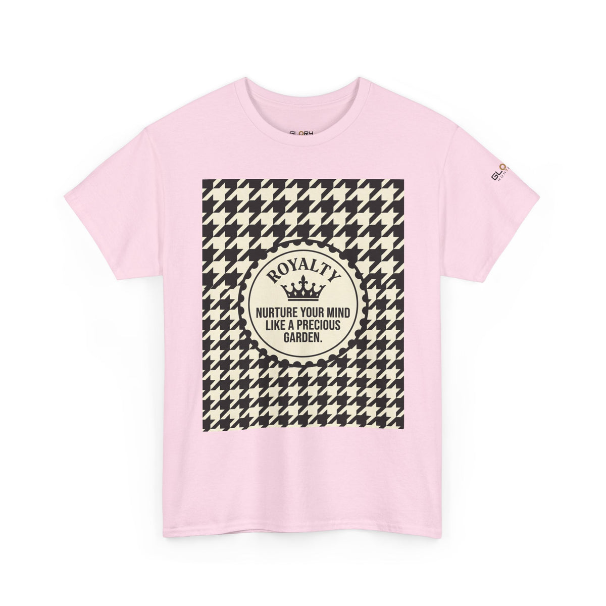 Houndstooth 'Royalty' Tee – Nurture Your Mind Graphic T-Shirt