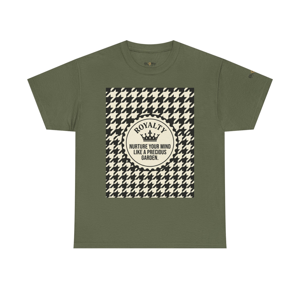 Houndstooth 'Royalty' Tee – Nurture Your Mind Graphic T-Shirt
