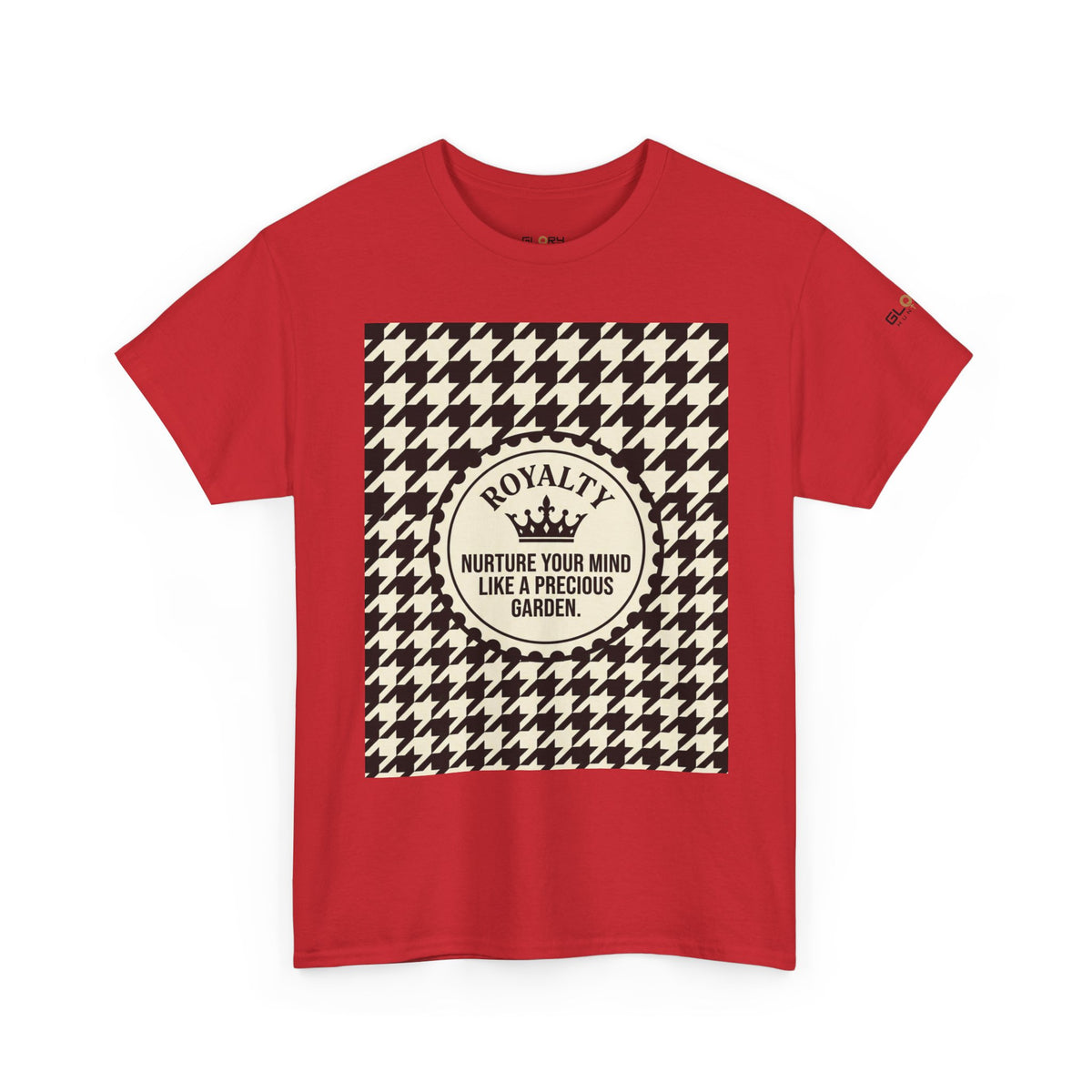 Houndstooth 'Royalty' Tee – Nurture Your Mind Graphic T-Shirt